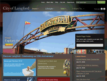 Tablet Screenshot of langford.ca